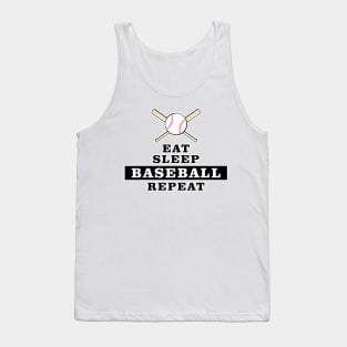 Eat, Sleep, Baseball, Reapeat Tank Top